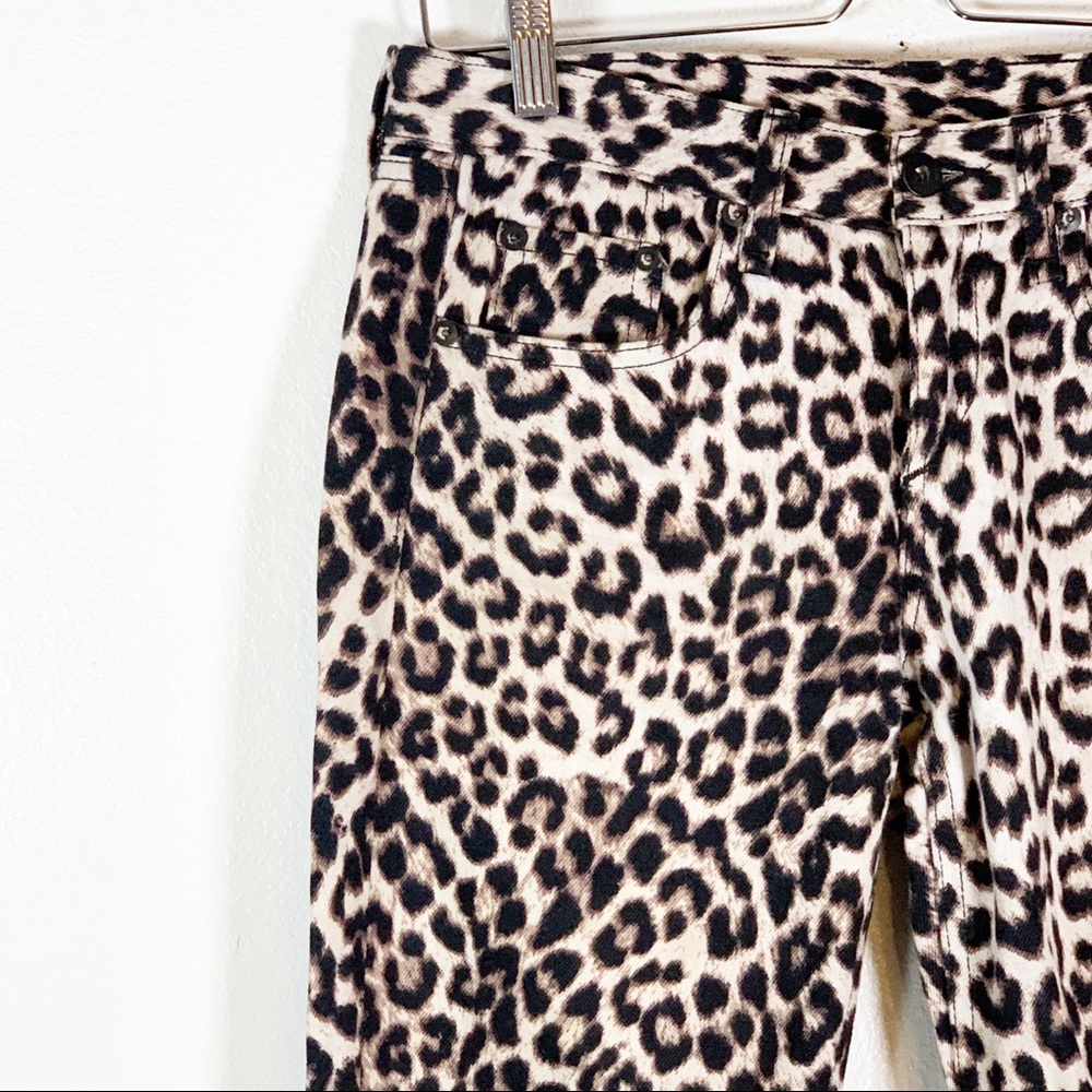 RAG & BONE ANIMAL PRINT BOYFRIEND JEANS - Picture 4 of 8